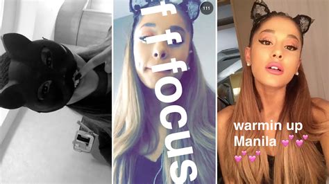 ariana grande snapchat 2015|ariana grande instagram photos snapchat.